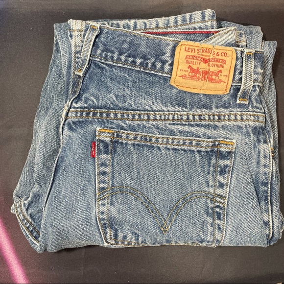 Levi’s 550 Relaxed Tapered Jeans Size 16 L Zip Fly - Picture 4 of 6